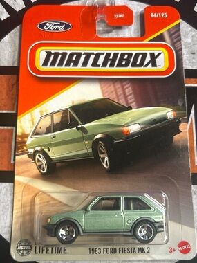 Matchbox 1983 Ford Fiesta MK2 Metallic Green Toy Car